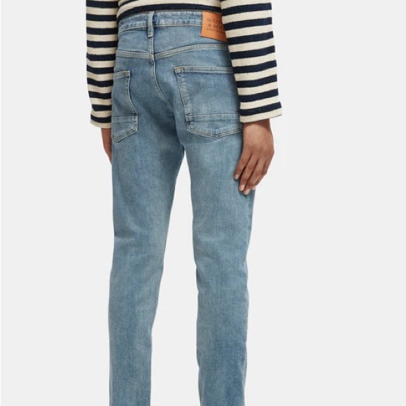 Scotch & Soda Ralston Regular Slim Fit Jeans - Aqua Blue - Picture 2 of 2